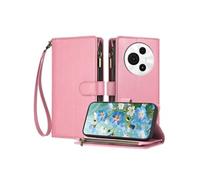 Etui pour TCL 60SE NxtPaper 5G avec blocage RFID, porte-cartes de crédit, portefeuille en cuir à fermeture éclair avec dragonne et béquille, housse