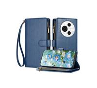 Etui pour TCL 60SE NxtPaper 5G avec blocage RFID, porte-cartes de crédit, portefeuille en cuir à fermeture éclair avec dragonne et béquille, housse