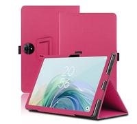 Étui pour TCL Tab 11 Gen 2 11 Pouces, TCL Tab 11 Gen 2 Coque Tablette, Housse de Protection avec Support Pliable, Porte-Crayon et Dragonne, Protection Totale. (Rouge)