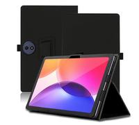 Étui pour TCL Tab A1 Plus 12.2 Pouces, TCL Tab A1 Plus Coque Tablette, Housse de Protection avec Support Pliable, Porte-Crayon et Dragonne, Protection Totale. (Noir)
