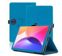 Étui pour TCL Tab A1 Plus 12.2 Pouces, TCL Tab A1 Plus Coque Tablette, Housse de Protection avec Support Pliable, Porte-Crayon et Dragonne, Protection Totale. (Bleu Clair)