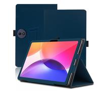 Étui pour TCL Tab A1 Plus 12.2 Pouces, TCL Tab A1 Plus Coque Tablette, Housse de Protection avec Support Pliable, Porte-Crayon et Dragonne, Protection Totale. (Bleu)