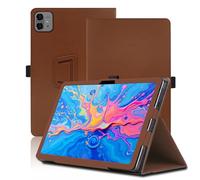Étui pour Teclast Artpad Pro 12.7 Pouces, Teclast Artpad Pro Coque Tablette, Housse de Protection avec Support Pliable, Porte-Crayon et Dragonne, Protection Totale. (Marron)
