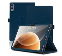 Étui pour Teclast T65 13.4 Pouces, Teclast T65 Coque Tablette, Housse de Protection avec Support Pliable, Porte-Crayon et Dragonne, Protection Totale. (Bleu)