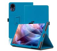 Étui pour Teclast T65 Max, 12.95 inch, Teclast T65 Max Coque Tablette, Housse de Protection avec Support Pliable, Porte-Crayon et Dragonne, Protection Totale. (Bleu Clair)