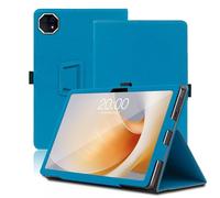 Étui pour Teclast T65 Plus 13.4 Pouces, Teclast T65 Plus Coque Tablette, Housse de Protection avec Support Pliable, Porte-Crayon et Dragonne, Protection Totale. (Bleu Clair)