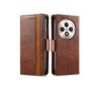 Etui Pour Tecno Spark 30C Multi-couleur Affaires Fente Multi-carte Epissage Portefeuille Marron
