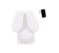 Etui Pour Tecno Spark Go 1 PlushCase Rabbit FurProtection Automne Et Hiver Belle PlushRabbit Blanc
