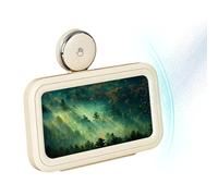 Étui pour téléphone de salle de bain - Matériel de protection anti-éclaboussures à ventouse, résistant à l'humidité, logique d'isolation sous vide avec lisse à l'intérieur, architecture opaque