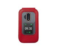 Etui pour Téléphone Doro 7080 / 6880 / Leva Folio Flap avec Cordon Rouge