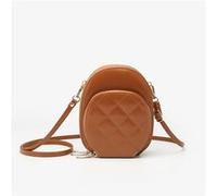 étui pour téléphone multicouche grande capacité à grille diamantée marron Multicolore G