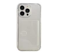 Étui pour téléphone portable avec compartiment latéral Transparent iPhone 11 Pro Max