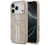 Étui pour Téléphone Portable Coque IPHONE 17 Pro Guess Magsafe Cuir Rose Logo
