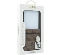 Etui Guess 4G Classic MagSafe do Samsung Galaxy Z Flip7 br?zowy