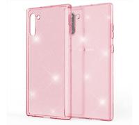 Étui pour téléphone portable NALIA Glitter pour Samsung Galaxy Note10 Coque, Bling Silicone Étui pour téléphone portable Rose