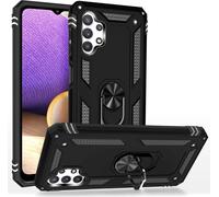 Étui pour téléphone portable NALIA Ring pour Samsung Galaxy A32 5G, Cover avec support de doigt 360° Noir