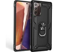 Étui pour téléphone portable NALIA Ring pour Samsung Galaxy Note 20, étui de protection avec support pour doigt Noir