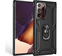 Étui pour téléphone portable NALIA Ring pour Samsung Galaxy Note 20 Ultra, étui avec support pour doigt Noir