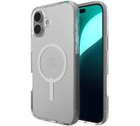 Étui pour téléphone portable pour iPhone 16 Plus, Zagg Gear4 Crystal Palace Snap, pour MagSafe, transparent et blanc