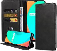 Étui pour téléphone portable Smartphonica adapté à Realme C11 etui en simili cuir avec fermoir magnétique et porte-cartes Etui à livres avec Rabat - Noir