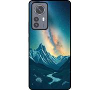 Étui pour téléphone portable Smartphonica Convient à Xiaomi 12 Pro avec impression de ciel étoilé - Coque arrière en TPU avec design de l'espace et de la voie lactée Design de l'espace et de la voie