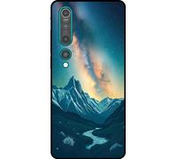 Étui pour téléphone portable Smartphonica Convient à Xiaomi Mi 10 / 10 Pro avec impression de ciel étoilé - Coque arrière en TPU Coque avec design de l'espace et de la voie lactée