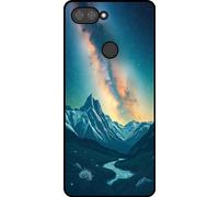 Étui pour téléphone portable Smartphonica Convient à Xiaomi Mi 8 Lite avec impression de ciel étoilé - Coque arrière en TPU Avec design de l'espace et de la voie lactée
