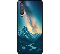 Étui pour téléphone portable Smartphonica Convient à Xiaomi Mi 9 avec impression de ciel étoilé - Coque arrière en TPU avec design de l'espace et de la voie lactée Design de l'espace et de la voie l
