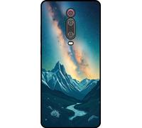 Étui pour téléphone portable Smartphonica Convient à Xiaomi Mi 9T avec impression de ciel étoilé - Coque arrière en TPU avec design de l'espace et de la voie lactée Design de l'espace et de la voie 