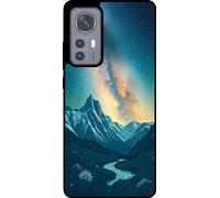Étui pour téléphone portable Smartphonica Pour Xiaomi 12 avec impression de ciel étoilé - Coque arrière en TPU avec design de l'espace et de la voie lactée Design de l'espace et de la voie lactée
