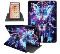 Étui pour toute nouvelle tablette Amazon Kindle Fire HD 10 (13ème génération, version 2023) 10,1", rotation à 360 degrés, support intelligent pour tablette Fire 10 2023, mise en veille/réveil