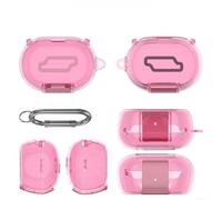 Étui pour tpu Transparent pour Bose pour quietcomfort Earbuds Antichoc(Transparent Pink)