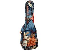 Étui pour ukulélé avec motif bouledogue français, sac rembourré pour ukulélé de concert de 58,4 cm, imperméable et durable, Multicolore 02, 25.9x9x3.1in/66x23x8cm, Organiseur de sac