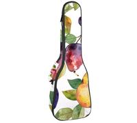 Étui pour ukulélé avec motif bouledogue français, sac rembourré pour ukulélé de concert de 58,4 cm, imperméable et durable, Multicolore 06, 25.9x9x3.1in/66x23x8cm, Organiseur de sac