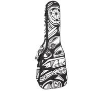 Étui pour ukulélé concert de 58,4 cm - Motif voitures de course cool - Sac rembourré avec rangement et bretelles, Multicolore 04, 25.9x9x3.1in/66x23x8cm, Organiseur de sac
