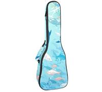 Étui pour ukulélé concert galaxie ciel constellation doux et épais rembourré 10 mm d'épaisseur rembourrage éponge, Multicolore 07, 25.9x9x3.1in/66x23x8cm, Organiseur de sac