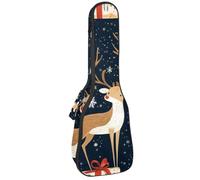 Étui pour ukulélé de concert de 58,4 cm avec motif canne à sucre d'orge et houx, sac rembourré pour ukulélé concert, imperméable et durable, Multicolore 05, 25.9x9x3.1in/66x23x8cm, Organiseur de sac