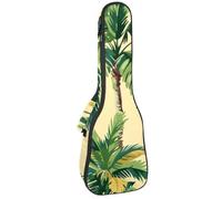 Étui pour ukulélé de concert de 58,4 cm avec motif tête de mort avec champignon sorcier, papillon, plante de nuit, sac rembourré avec rangement et bretelles, Multicolore 03., 25.9x9x3.1in/66x23x8cm