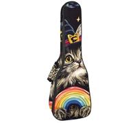 Étui pour ukulélé de concert de 58,4 cm en forme de cœur avec motif sucettes et bretelles, Multicolore 09, 25.9x9x3.1in/66x23x8cm, Organiseur de sac