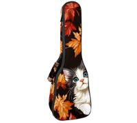 Étui pour ukulélé de concert de 58,4 cm en forme de cœur avec motif sucettes et bretelles, Multicolore 10., 25.9x9x3.1in/66x23x8cm, Organiseur de sac