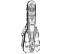 Étui pour ukulélé de concert de 58,4 cm - Esthétique - Motif chouette - Rembourré - Avec rangement et bretelles, Multicolore 03., 25.9x9x3.1in/66x23x8cm, Organiseur de sac