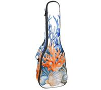 Étui pour ukulélé de concert Mardi Gras Symboles Fêtes Ficelles de Perles Doux Épais Rembourré Ukulélé Sac à dos 10 mm d'épaisseur Rembourrage en éponge, Multicolore 09, 25.9x9x3.1in/66x23x8cm