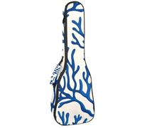 Étui pour ukulélé de concert vintage ancre été aventure océanique motif art océan doux rembourré sac à dos ukulélé 10 mm d'épaisseur rembourrage éponge, Multicolore 08, 25.9x9x3.1in/66x23x8cm