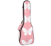 Étui pour ukulélé motif cactus tropical à l'aquarelle, sac rembourré pour ukulélé concert de 58,4 cm, imperméable et durable, Multicolore 10., 25.9x9x3.1in/66x23x8cm, Organiseur de sac