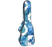 Étui pour ukulélé motif cactus tropical à l'aquarelle, sac rembourré pour ukulélé concert de 58,4 cm, imperméable et durable, Multicolore 02, 25.9x9x3.1in/66x23x8cm, Organiseur de sac