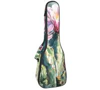 Étui pour ukulélé motif cactus tropical à l'aquarelle, sac rembourré pour ukulélé concert de 58,4 cm, imperméable et durable, Multicolore 04, 25.9x9x3.1in/66x23x8cm, Organiseur de sac
