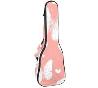 Étui pour ukulélé motif cactus tropical à l'aquarelle, sac rembourré pour ukulélé concert de 58,4 cm, imperméable et durable, Multicolore 09, 25.9x9x3.1in/66x23x8cm, Organiseur de sac