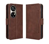 Étui Pour Ulefone Note 17 Pro Couverture Portefeuille En Cuir, Titulaire De La Carte Réglable Détachable Fermeture Magnétique - Le Brun