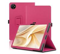 Étui pour Ulefone Tab A11 Pro 11 Pouces, Ulefone Tab A11 Pro Coque Tablette, Housse de Protection avec Support Pliable, Porte-Crayon et Dragonne, Protection Totale. (Rouge)