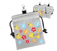 Étui pour valeurs de golf - Sac de rangement pour t-shirt de golf avec cordon de serrage | Étui de balle de golf avec mousqueton en métal | Sac pratique pour ranger les de golf pour tous
